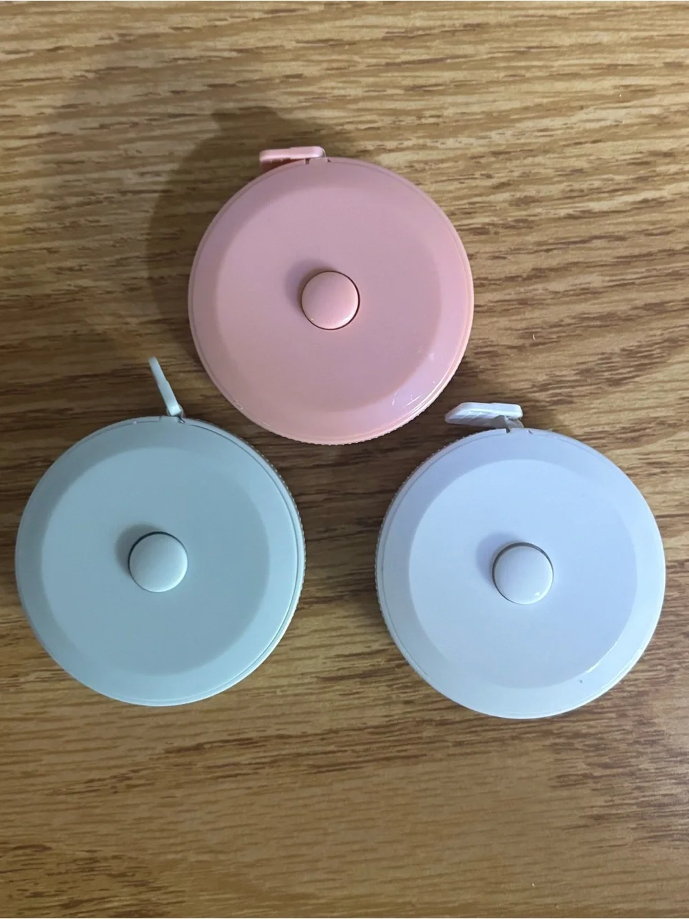 NIP Cute Pink and White Small Pets Tape Measure Set - Adorable Animal Designs